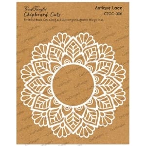 CrafTangles Chipboard Cuts - Antique Lace