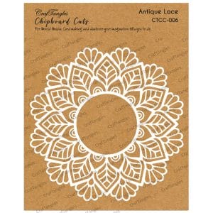 CrafTangles Chipboard Cuts - Antique Lace