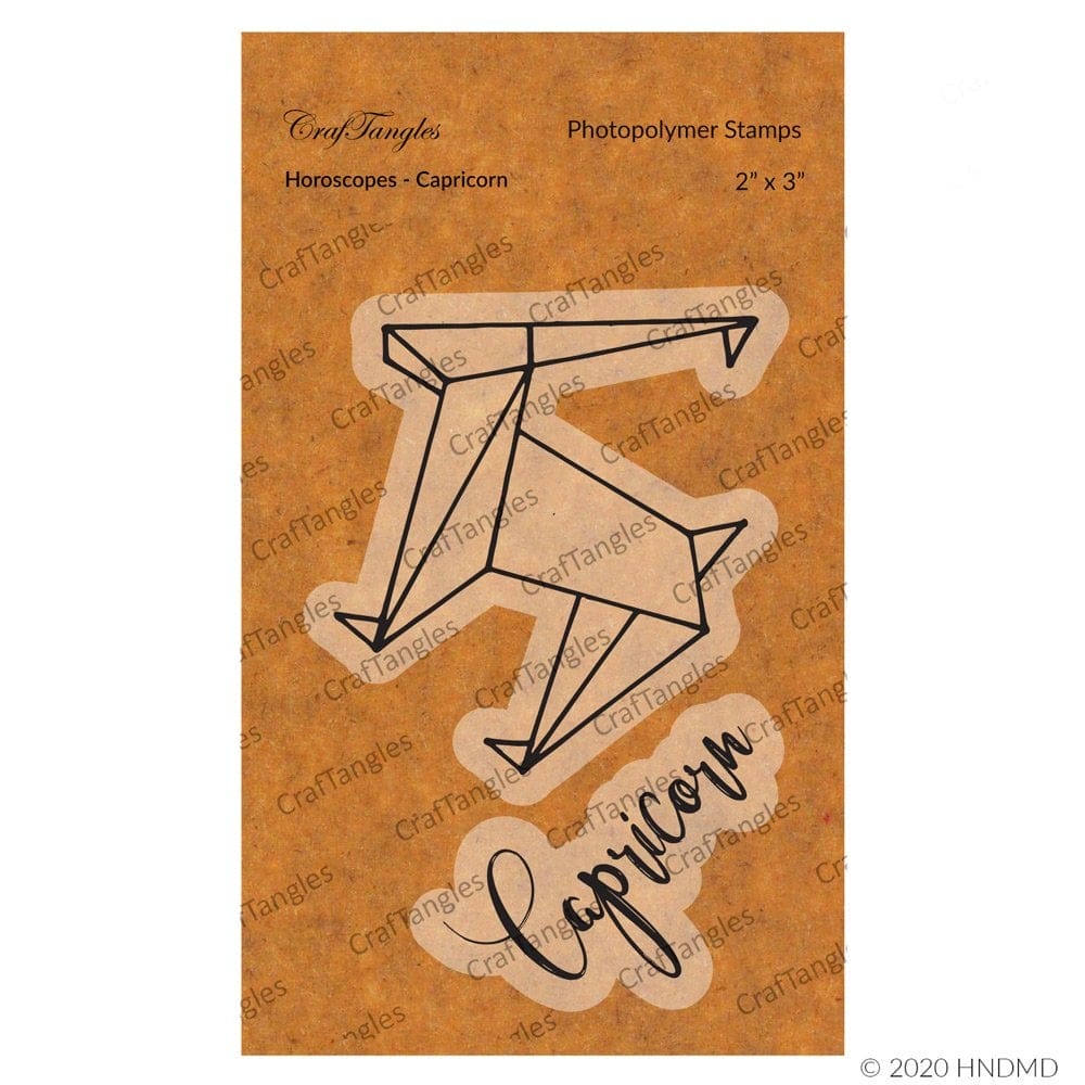 CrafTangles Photopolymer Stamps - Horoscopes - Capricorn 117 Horoscopes Capricorn CrafTangles Photopolymer Stamps - Horoscopes - Capricorn
