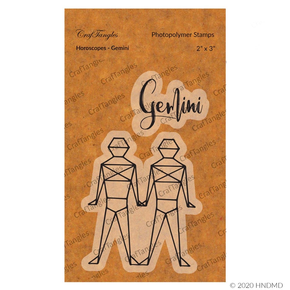 CrafTangles Photopolymer Stamps - Horoscopes - Gemini 118 Horoscopes Gemini CrafTangles Photopolymer Stamps - Horoscopes - Gemini