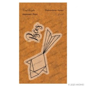 CrafTangles Photopolymer Stamps - Horoscopes - Pisces