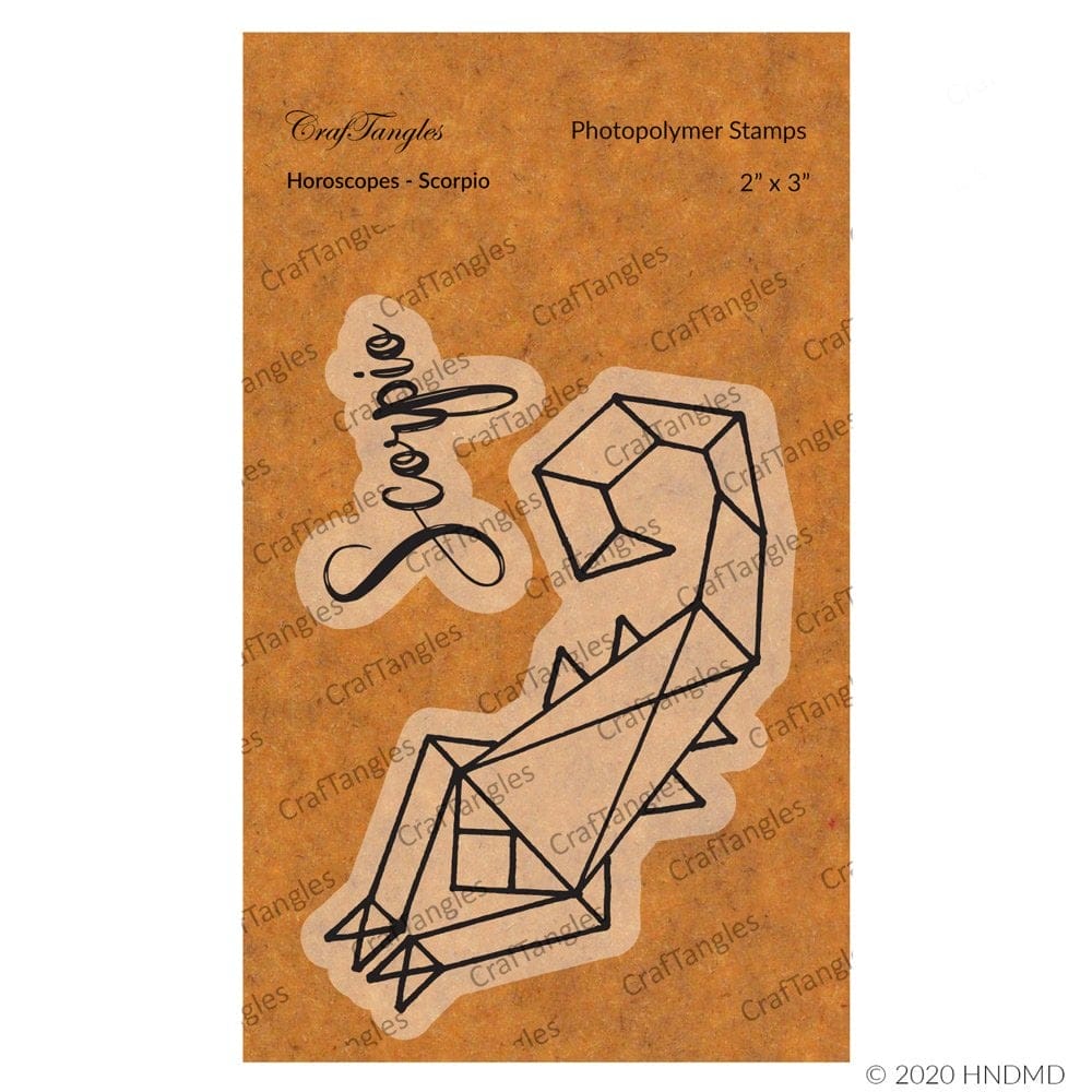 CrafTangles Photopolymer Stamps - Horoscopes - Scorpio 123 Horoscopes Scorpio CrafTangles Photopolymer Stamps - Horoscopes - Scorpio