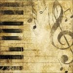 A pack of 12 by 12 inch German Decoupage Napkins ( 5 pcs ) - Piano