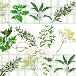 German Decoupage Napkins (5 pcs) - Herbs