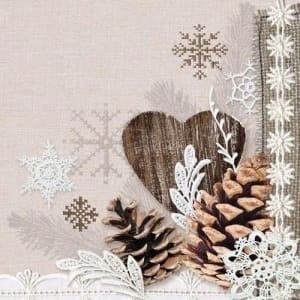 German Decoupage Napkins (5 pcs) - Winter Nature