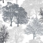 German Decoupage Napkins (5 pcs)  - Skeleton Trees Grey