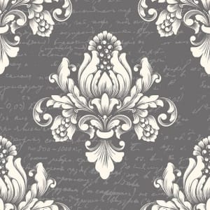 German Decoupage Napkins (5 pcs) - Barok Grey