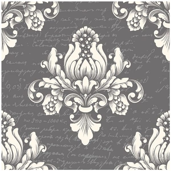 German Decoupage Napkins (5 pcs) - Barok Grey