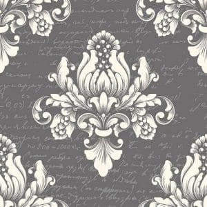 German Decoupage Napkins (5 pcs) - Barok Grey