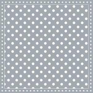 German Decoupage Napkins (5 pcs) - Stripes Dots Grey