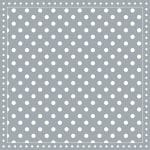 German Decoupage Napkins (5 pcs)  - Stripes Dots Grey