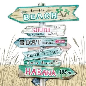 German Decoupage Napkins (5 pcs) - Road Signs