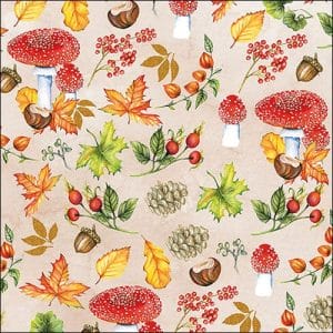 German Decoupage Napkins (5 pcs) - Autumn Pattern