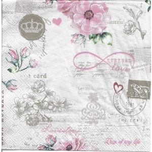 German Decoupage Napkins (5 pcs) - Eternal Love