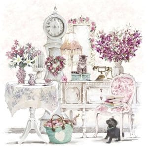 German Decoupage Napkins (5 pcs) - Roommates