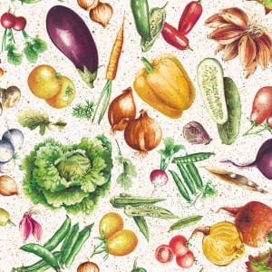 German Decoupage Napkins (5 pcs) - Vegetables