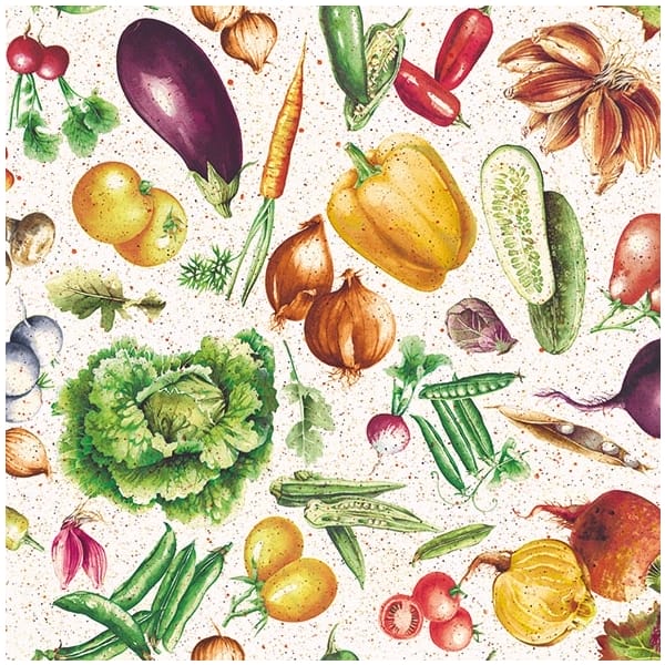 German Decoupage Napkins (5 pcs) - Vegetables