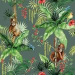 German Decoupage Napkins (5 pcs)  - Tropical Green (13314220)