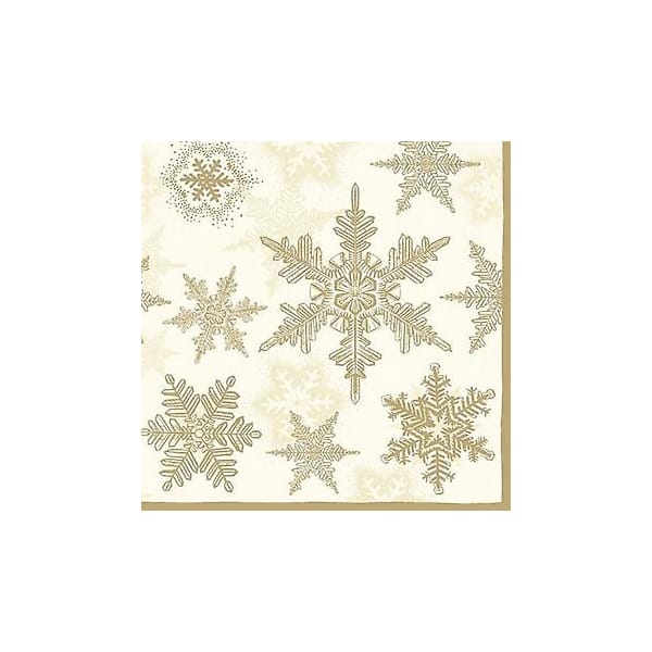 German Decoupage Napkins (5 pcs) - Snowflakes