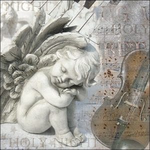 German Decoupage Napkins (5 pcs) - Silent Night (Christmas)