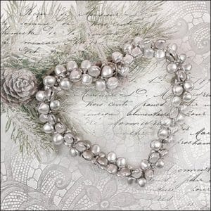 German Decoupage Napkins (5 pcs) - Heart of Pearls