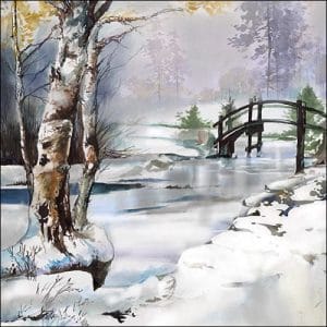 German Decoupage Napkins (5 pcs) - Its Wintertime