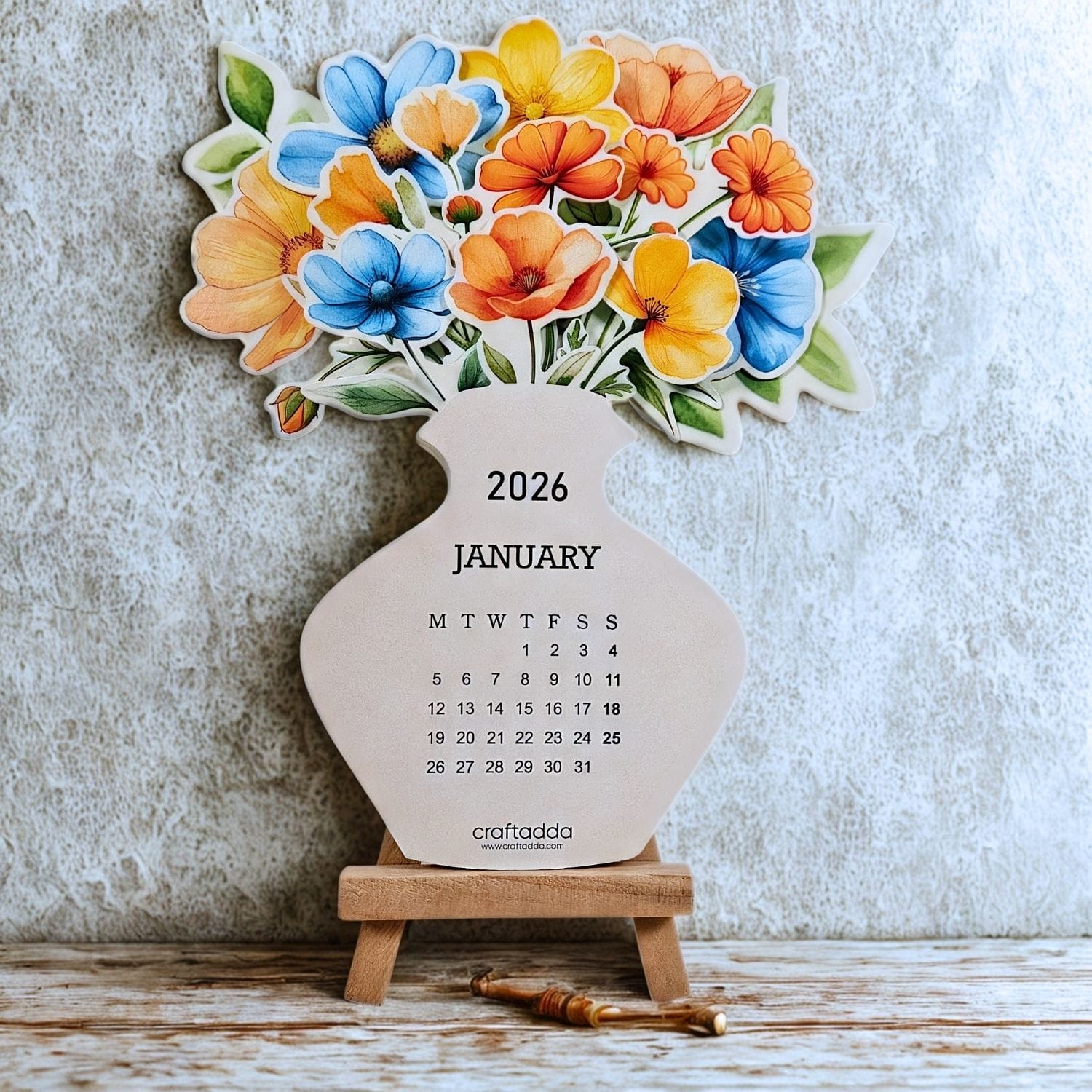 CrafTangles New Year Calendar CrafTanglesCalendar floral bouqet 2026 CrafTangles New Year Calendar - Image 3