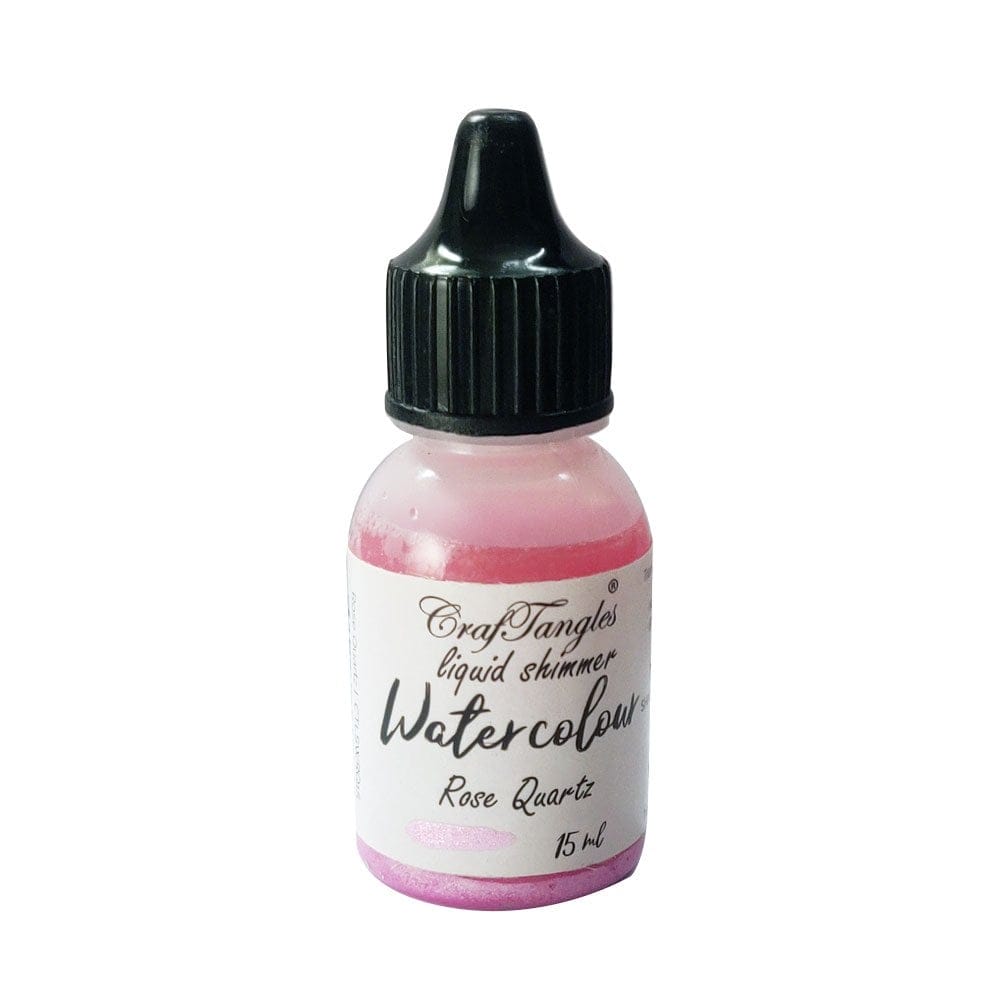 CrafTangles Liquid Shimmer Watercolor (15 ml) - Rose Quartz Rose Quartz craftangles liquid shimmer watercolour 2 CrafTangles Liquid Shimmer Watercolor (15 ml) - Rose Quartz