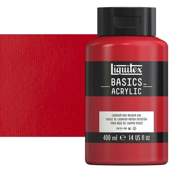 Liquitex Basics Acrylic Paint - Cadmium Red Medium Hue (400ML) Liquitex Basics Acrylic Paint - Cadmium Red Medium Hue (400ML)