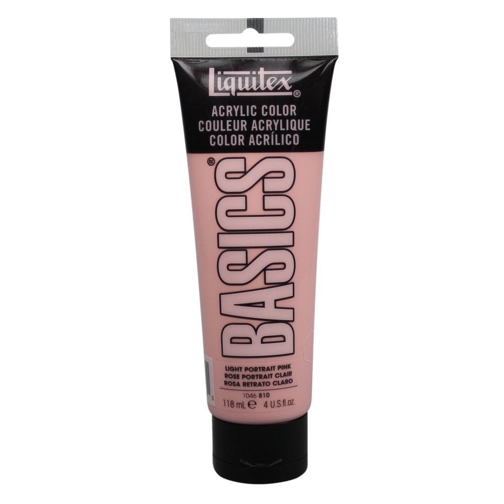 Liquitex Basics Acrylic Paint -Light Portait Pink (118ML) Liquitex Basics Acrylic Paint -Light Portait Pink (118ML)