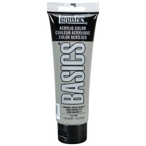 Liquitex Basics Acrylic Paint - Neutral Grey (118ML)