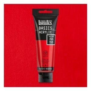 Liquitex Basics Acrylic Paint - Pyrrole Red (118ML)