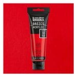 Liquitex Basics Acrylic Paint - Pyrrole Red (118ML)