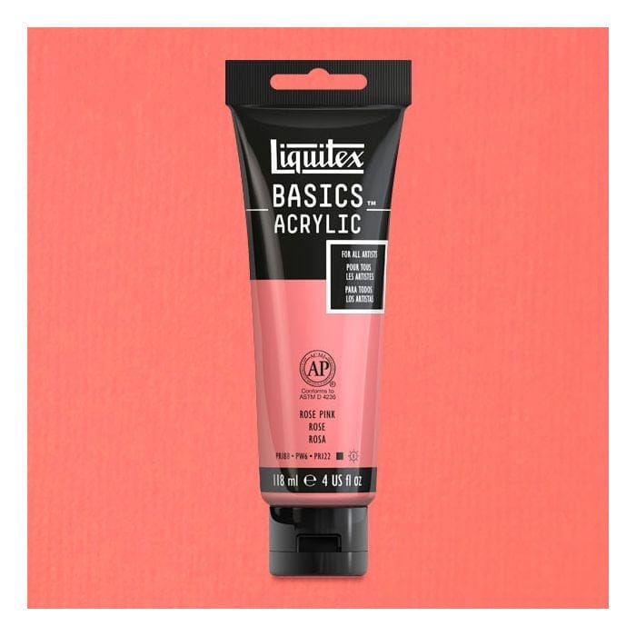 Liquitex Basics Acrylic Paint - Rose Pink (118ML) Liquitex Basics Acrylic Paint - Rose Pink (118ML)