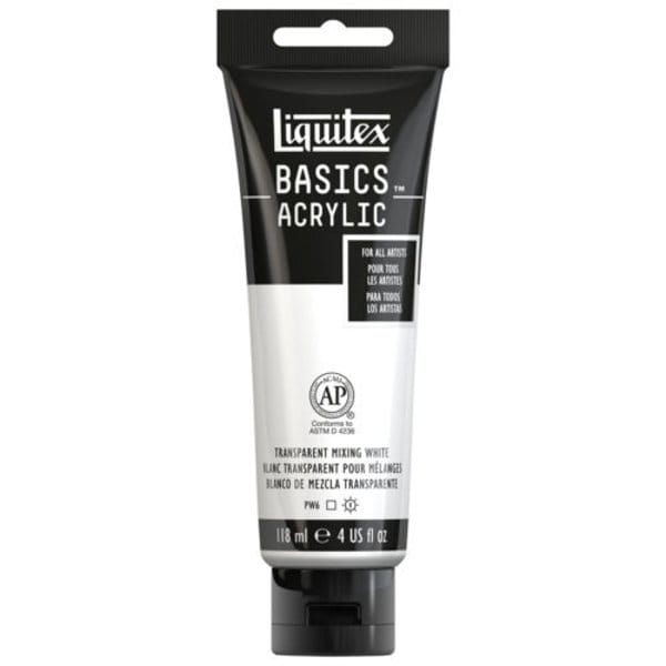 Liquitex Basics Acrylic Paint - Transparent Mixing White (118ML) liquitex basics Transparent Liquitex Basics Acrylic Paint - Transparent Mixing White (118ML)