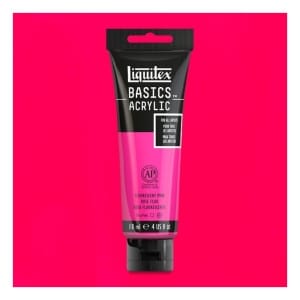 Liquitex Basics Acrylic Paint - Flourescent Pink (118ML)