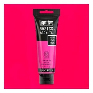 Liquitex Basics Acrylic Paint - Flourescent Pink (118ML)
