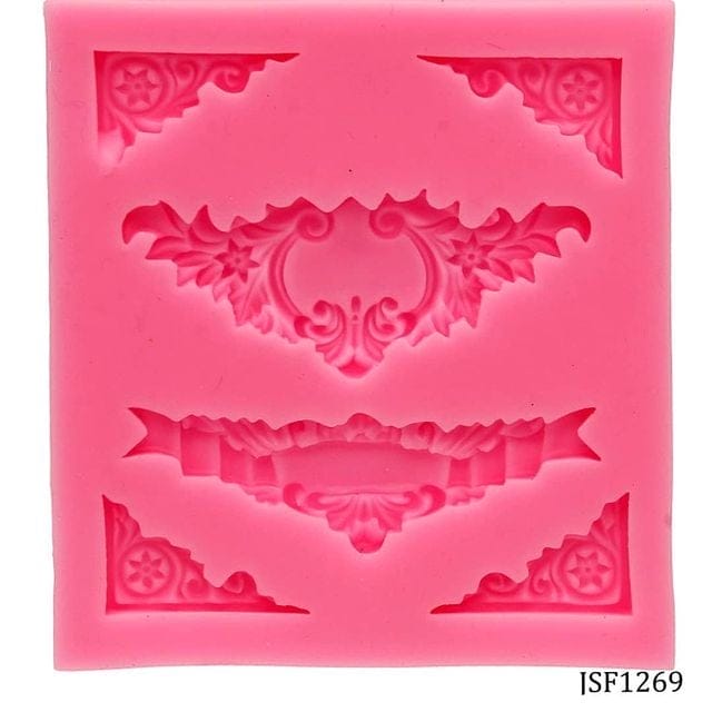 Vintage Corners Silicone Clay Mould JSF1269 silicone mould Vintage Corners Silicone Clay Mould