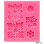 Ornate squares Silicone Clay Mould