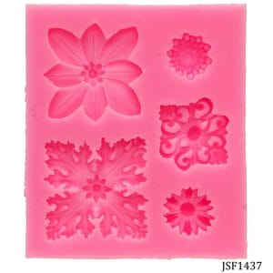 Ornate squares Silicone Clay Mould