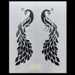 A4 Stencil - Peacock