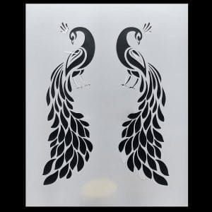 A4 Stencil - Peacock