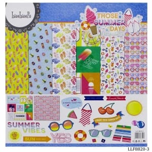 LianFa 12by12 inch Scrapbook Paper - Summer Days