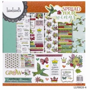 LianFa 12by12 inch Scrapbook Paper - Spread your Wings