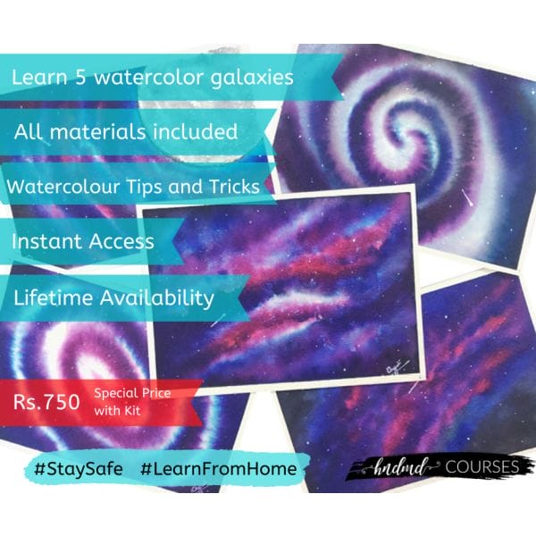 CrafTangles DIY Watercolour Galaxies Kit