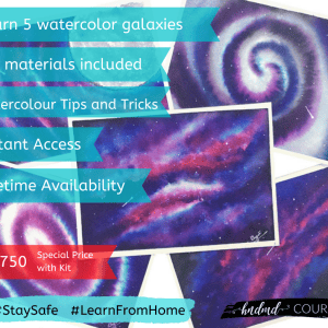 CrafTangles DIY Watercolour Galaxies Kit