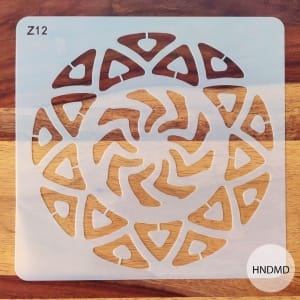 8by8 inch stencil - Design 21