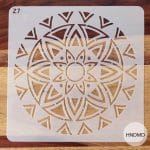 8by8 inch stencil - Design 23