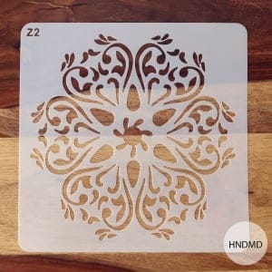 8by8 inch stencil - Design 26