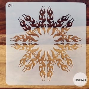 8by8 inch stencil - Design 30